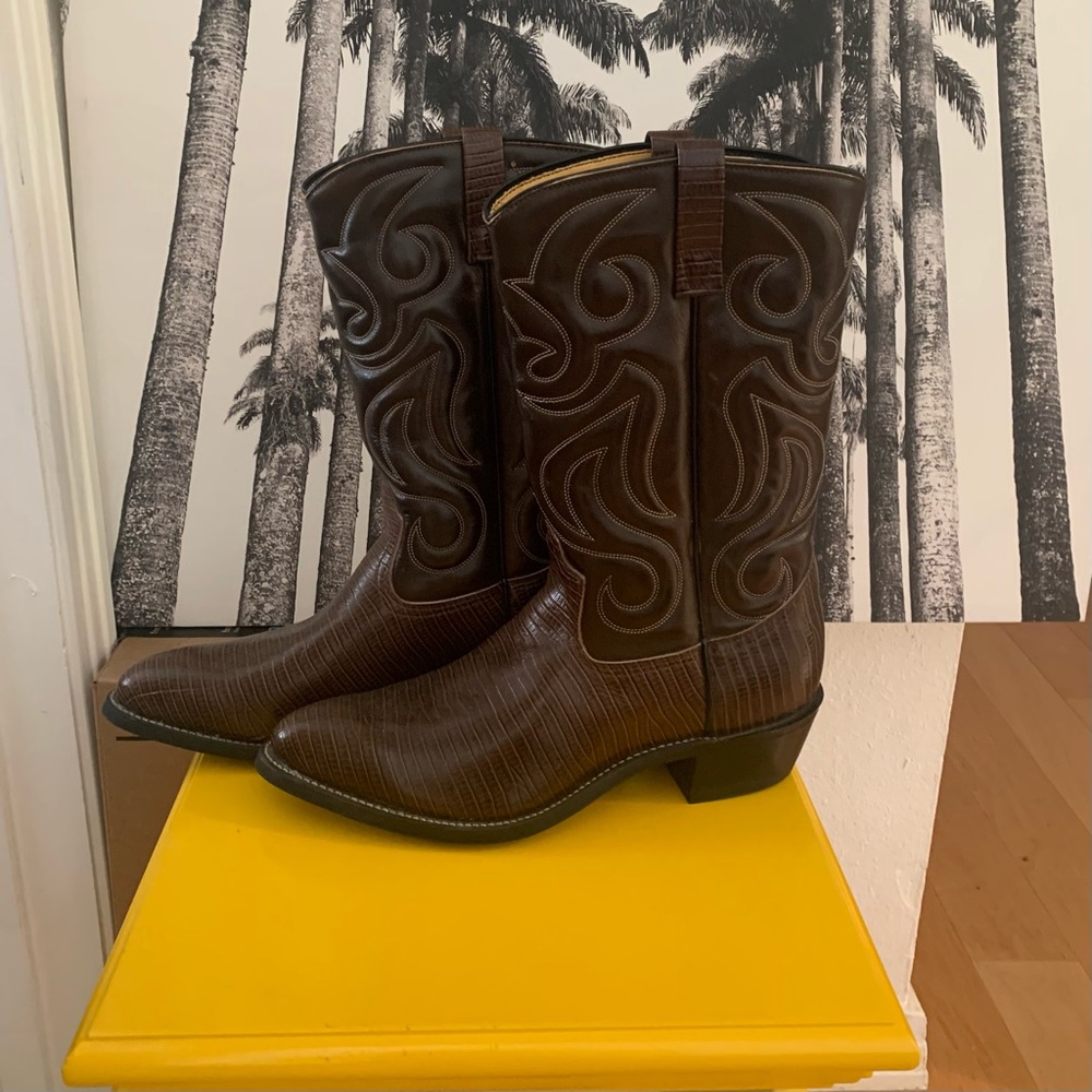 Mason Dark Brown Cowboy Boots